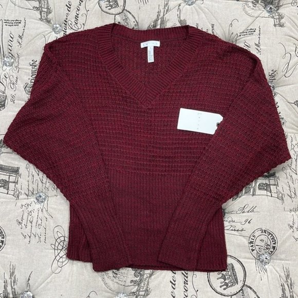 Leith Dolman Sleeve V-Neck Sweater - Picture 4 of 8